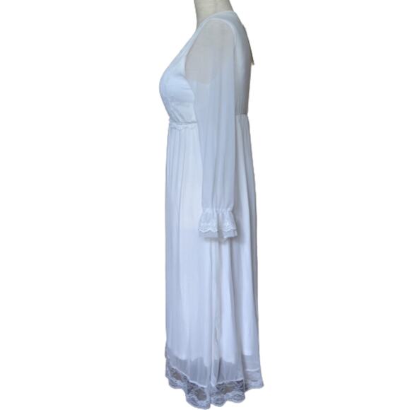 Romantic Design Studio Chiffon Lace Nightgown S - Picture 5 of 10